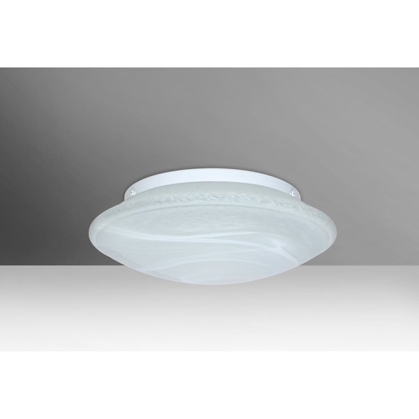 Sola 12 Ceiling, Marble, 2x60W Incandescent, Besa Lighting, Mfr#: 943152C